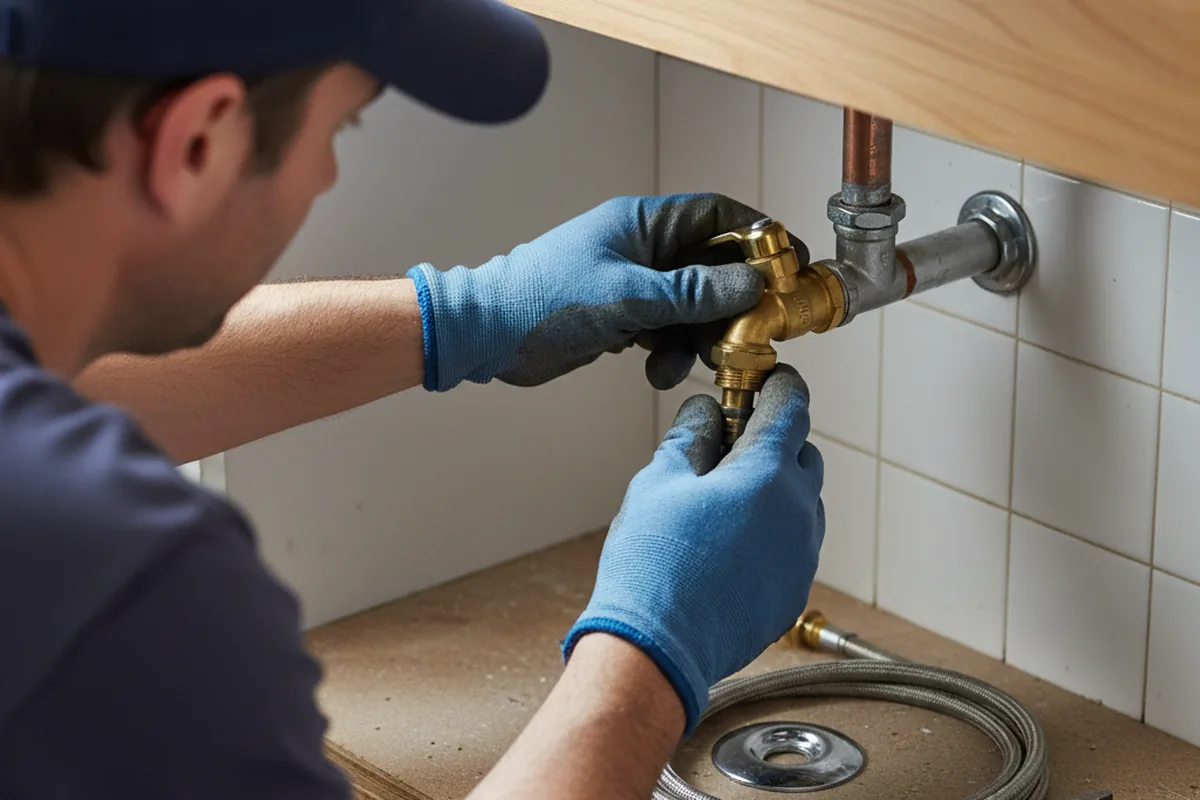 Shutoff valve and fitting work during Emergency Plumbing in Cordova